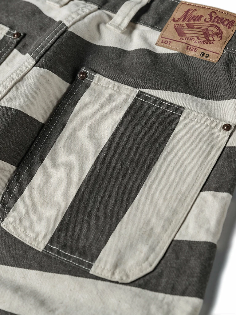 Non Stock 11.5 Oz Heavyweight Wide Striped Prisoner Shorts 20 Non Stock 11.5 Oz Heavyweight Wide Striped Prisoner Shorts