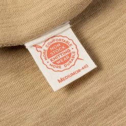 Non Stock TOPS 10.5 Oz US Cotton Tubular Gusset T-Shirt - Sand