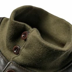 Bronson USAAF Type A-1 Leather Flight Jacket - Dark Brown OUTERWEAR