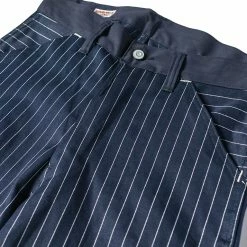 Bronson NEW ARRIVALS Lot 952 HBT Striped Mechanic Pants - Navy 35 Bronson NEW ARRIVALS Lot 952 HBT Striped Mechanic Pants - Navy