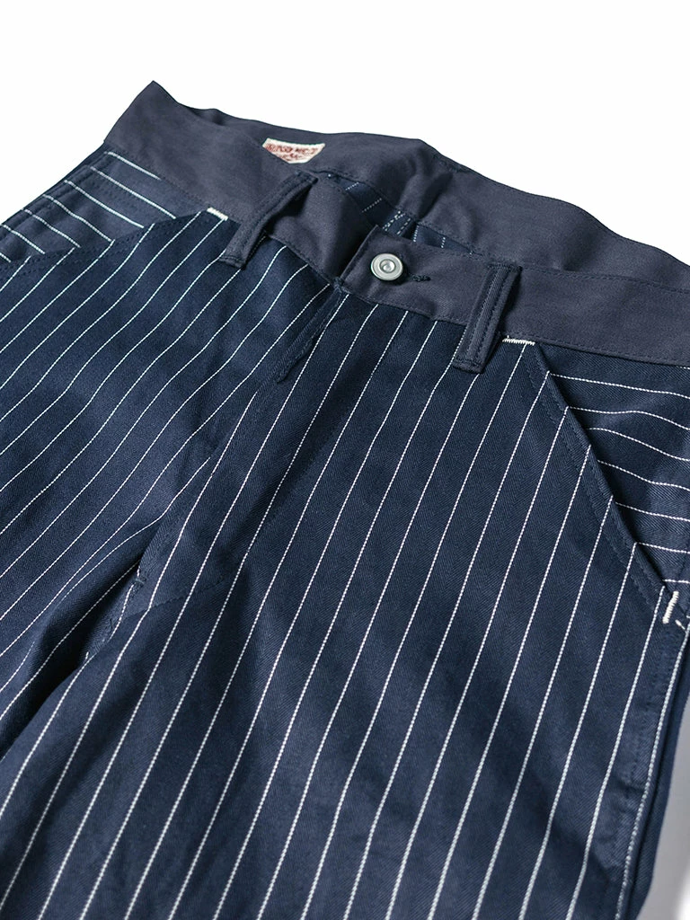 Bronson NEW ARRIVALS Lot 952 HBT Striped Mechanic Pants - Navy 13 Bronson NEW ARRIVALS Lot 952 HBT Striped Mechanic Pants - Navy