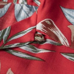 Non Stock Plants & Flowers Pattern Aloha Shirt - Red New Arrivals - S/S 2022