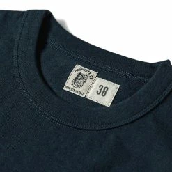 Bronson 1930s Slanted Pocket Tubular T-Shirt - Navy TOPS