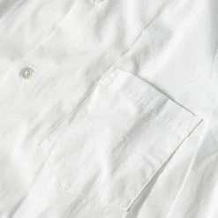 Bronson Back In Stock Classic Panama Open Collar Shirt - Ivory White 25 Bronson Back In Stock Classic Panama Open Collar Shirt - Ivory White