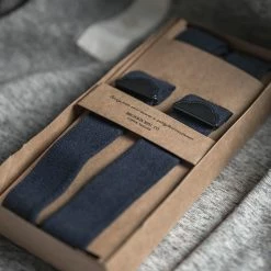 Bronson ACCESSORIES Old-Time X-Back Leather Button Suspender