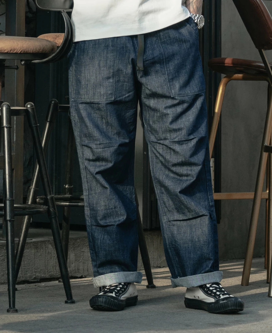 Non Stock NEW ARRIVALS Loose Climbers' Pants - Denim Blue 5 Non Stock NEW ARRIVALS Loose Climbers' Pants - Denim Blue