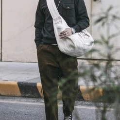 Non Stock 17.5 Oz Terry Cloth Military Pocket Sweatshirt - Black TOPS