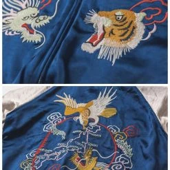 Non Stock 1950s Reversible Acetate Souvenir Jacket - Dragon Tiger Falcon OUTERWEAR 21 Non Stock 1950s Reversible Acetate Souvenir Jacket - Dragon Tiger Falcon OUTERWEAR