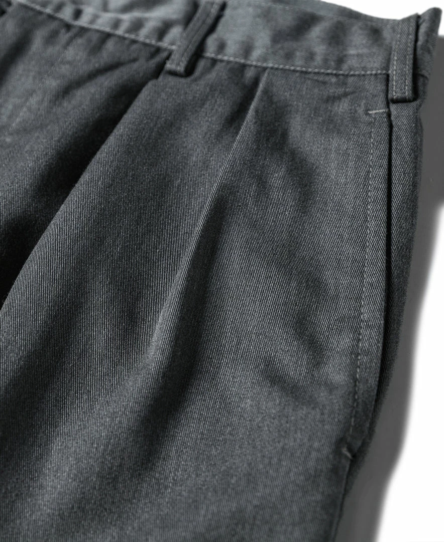 Non Stock Classic Straight Leg Double Pleated Shorts - Gray 13 Non Stock Classic Straight Leg Double Pleated Shorts - Gray