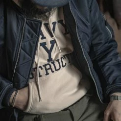 Bronson 21 Oz Navy Yard Instructor Reverse Weave Hoodie - Apricot