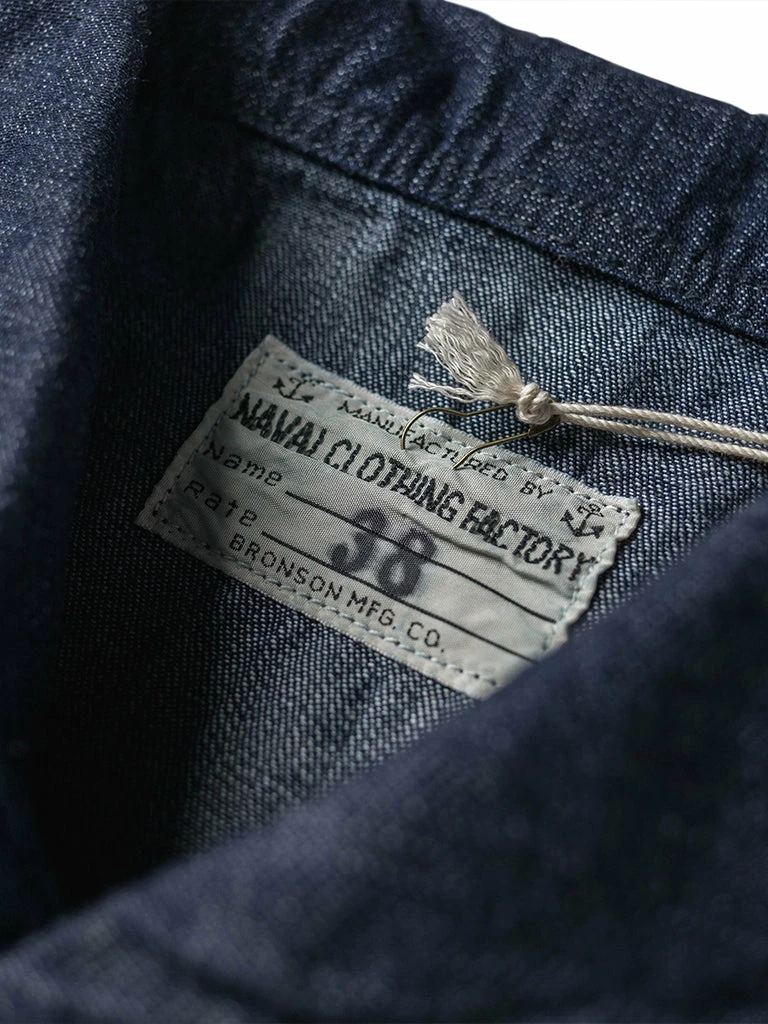 Bronson 1922 USN 2nd Model Denim Coverall Utility Jacket 16 Bronson 1922 USN 2nd Model Denim Coverall Utility Jacket