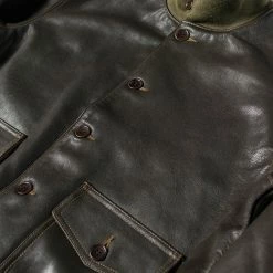 Bronson USAAF Type A-1 Leather Flight Jacket - Dark Brown OUTERWEAR