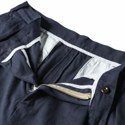 Non Stock Classic Straight Leg Double Pleated Shorts - Navy BOTTOMS