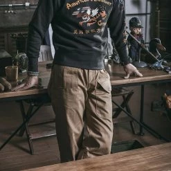 Non Stock Flying Tigers Military Print Sweatshirt - Black TOPS