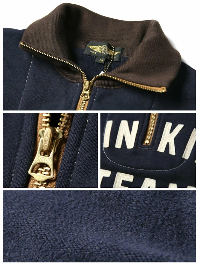 Bronson 1920s Drinking Team Motorcycle Racing Sweatshirt - Navy 14 Bronson 1920s Drinking Team Motorcycle Racing Sweatshirt - Navy