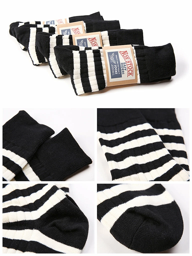 Non Stock BEST SELLERS Old School Prisoner Striped Cotton Socks 14 Non Stock BEST SELLERS Old School Prisoner Striped Cotton Socks