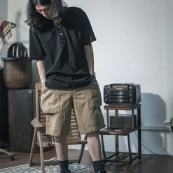 Non Stock 8.5 Oz Cotton Ripstop Cargo Shorts - Khaki NEW ARRIVALS