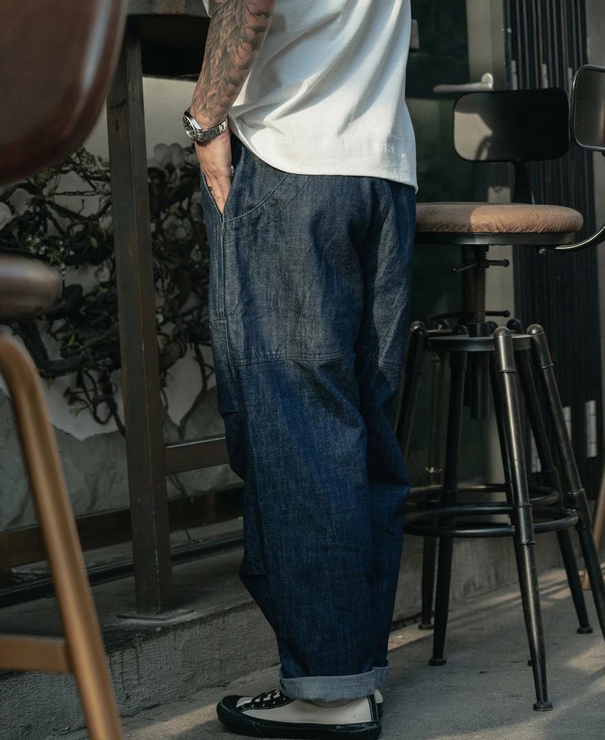 Non Stock NEW ARRIVALS Loose Climbers' Pants - Denim Blue 8 Non Stock NEW ARRIVALS Loose Climbers' Pants - Denim Blue