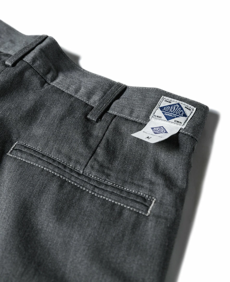 Non Stock Classic Straight Leg Double Pleated Shorts - Gray 15 Non Stock Classic Straight Leg Double Pleated Shorts - Gray