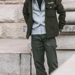 Non Stock 17.5 Oz Terry Cloth Zip-Up Hoodie - Gray TOPS