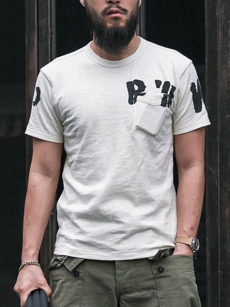 Bronson TOPS WWII US Army PW Pocket T-Shirt 14 Bronson TOPS WWII US Army PW Pocket T-Shirt