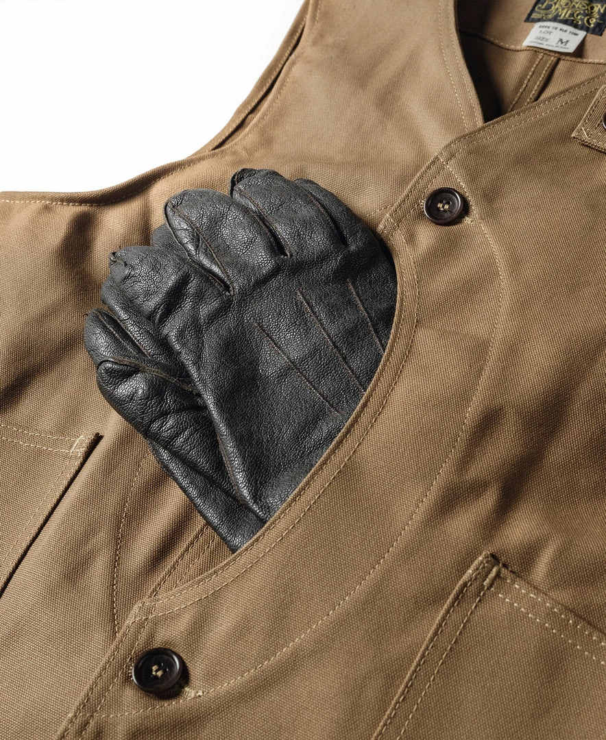 Bronson NEW ARRIVALS 1930s Heavyweight Canvas Game Pocket Hunting Vest - Khaki 16 Bronson NEW ARRIVALS 1930s Heavyweight Canvas Game Pocket Hunting Vest - Khaki