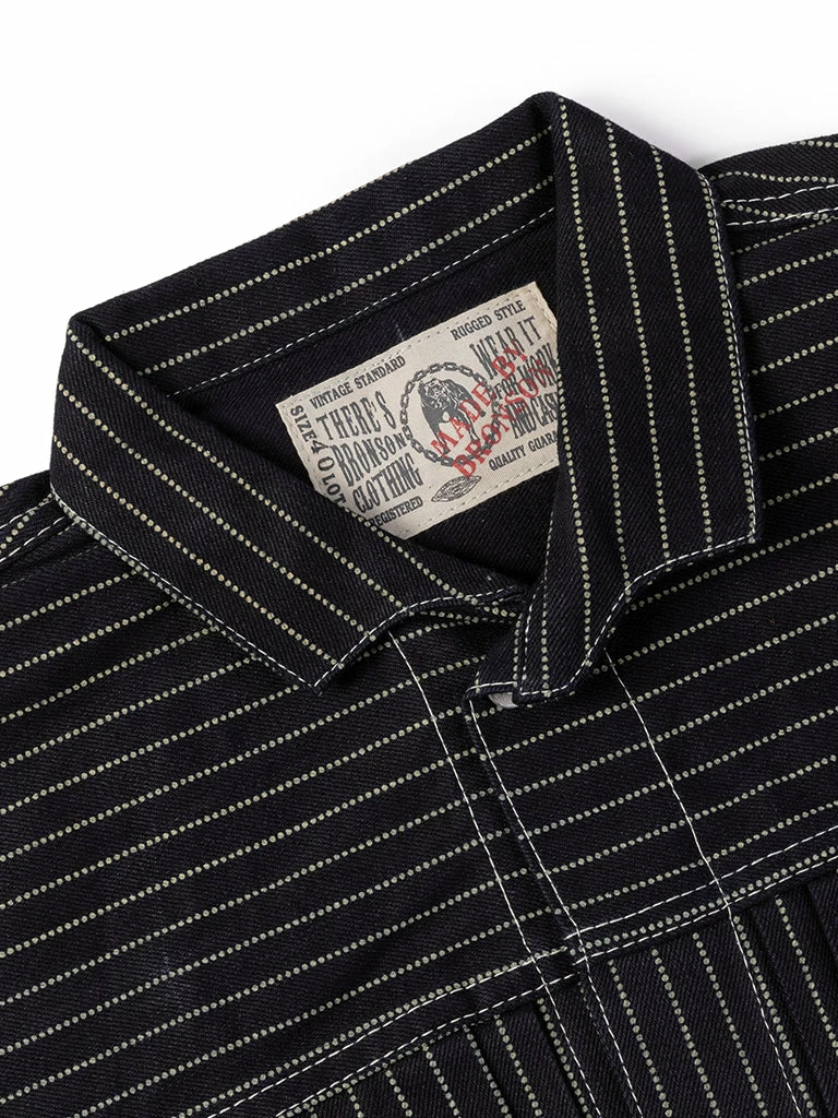 Bronson 1878 Wabash One Pocket Stripe Denim Jacket 13 Bronson 1878 Wabash One Pocket Stripe Denim Jacket