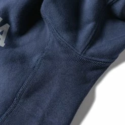 Non Stock 1950s USAFA Reverse Weave Half-Zip Sweatshirt - Navy