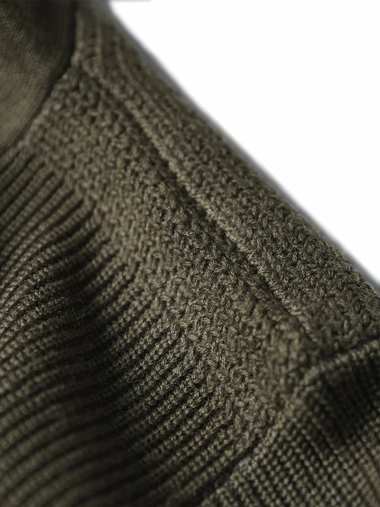 Bronson USAAF Type A-1 V-neck Mechanics Sweater - Olive 11 Bronson USAAF Type A-1 V-neck Mechanics Sweater - Olive