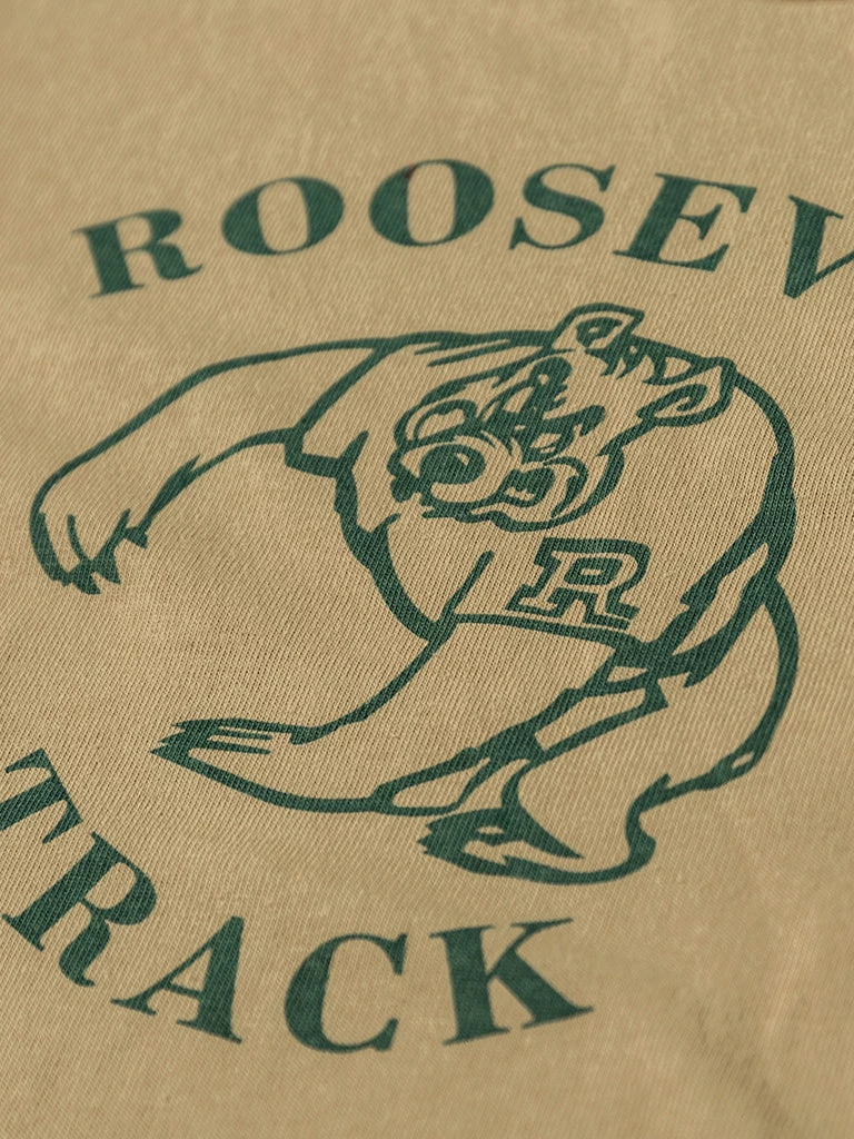 Non Stock Vintage Roosevelt Track Print Short Sleeve T-Shirt TOPS 17 Non Stock Vintage Roosevelt Track Print Short Sleeve T-Shirt TOPS