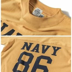 Bronson TOPS US Naval Football T-Shirt - Yellow