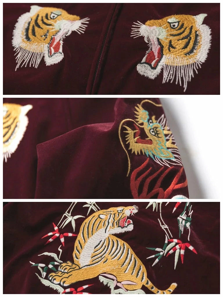 Non Stock 1950s Reversible Acetate Souvenir Jacket - Dragon Tiger Falcon OUTERWEAR 16 Non Stock 1950s Reversible Acetate Souvenir Jacket - Dragon Tiger Falcon OUTERWEAR