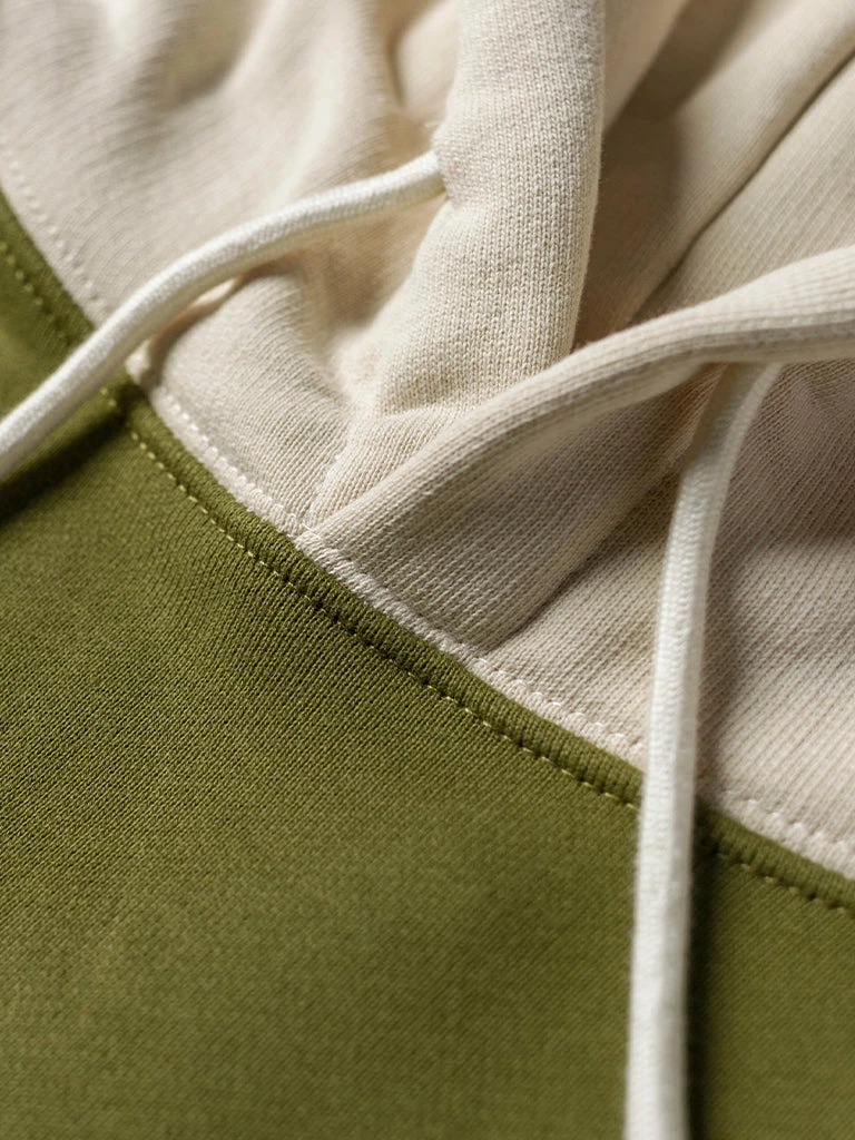 Non Stock NEW ARRIVALS 17.5 Oz Terry Cloth Two-Tone Hoodie - Olive/Apricot 13 Non Stock NEW ARRIVALS 17.5 Oz Terry Cloth Two-Tone Hoodie - Olive/Apricot