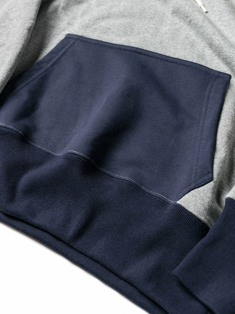 Non Stock 17.5 Oz Terry Cloth Two-Tone Hoodie - Gray/Navy NEW ARRIVALS 15 Non Stock 17.5 Oz Terry Cloth Two-Tone Hoodie - Gray/Navy NEW ARRIVALS