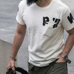 Bronson TOPS WWII US Army PW Pocket T-Shirt 32 Bronson TOPS WWII US Army PW Pocket T-Shirt