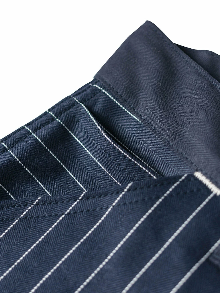 Bronson NEW ARRIVALS Lot 952 HBT Striped Mechanic Pants - Navy 18 Bronson NEW ARRIVALS Lot 952 HBT Striped Mechanic Pants - Navy