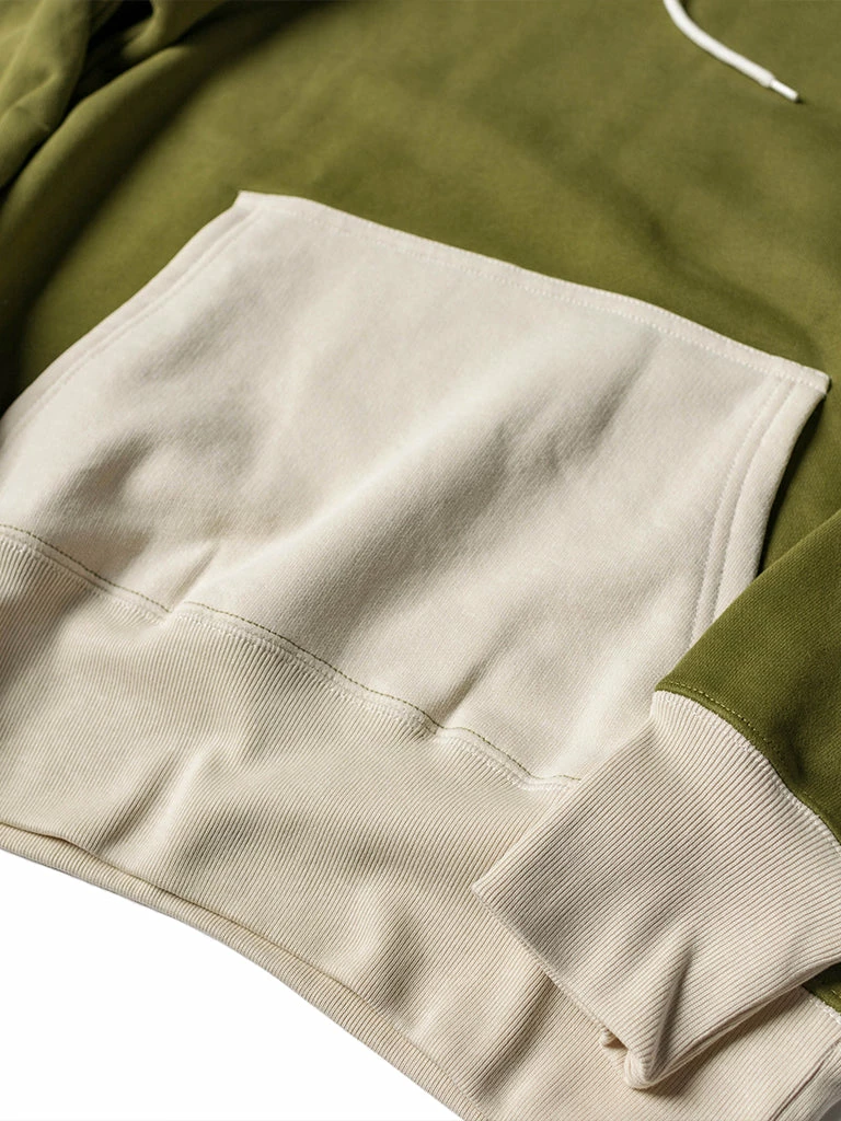 Non Stock NEW ARRIVALS 17.5 Oz Terry Cloth Two-Tone Hoodie - Olive/Apricot 15 Non Stock NEW ARRIVALS 17.5 Oz Terry Cloth Two-Tone Hoodie - Olive/Apricot