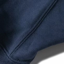 Non Stock 1950s USAFA Reverse Weave Half-Zip Sweatshirt - Navy