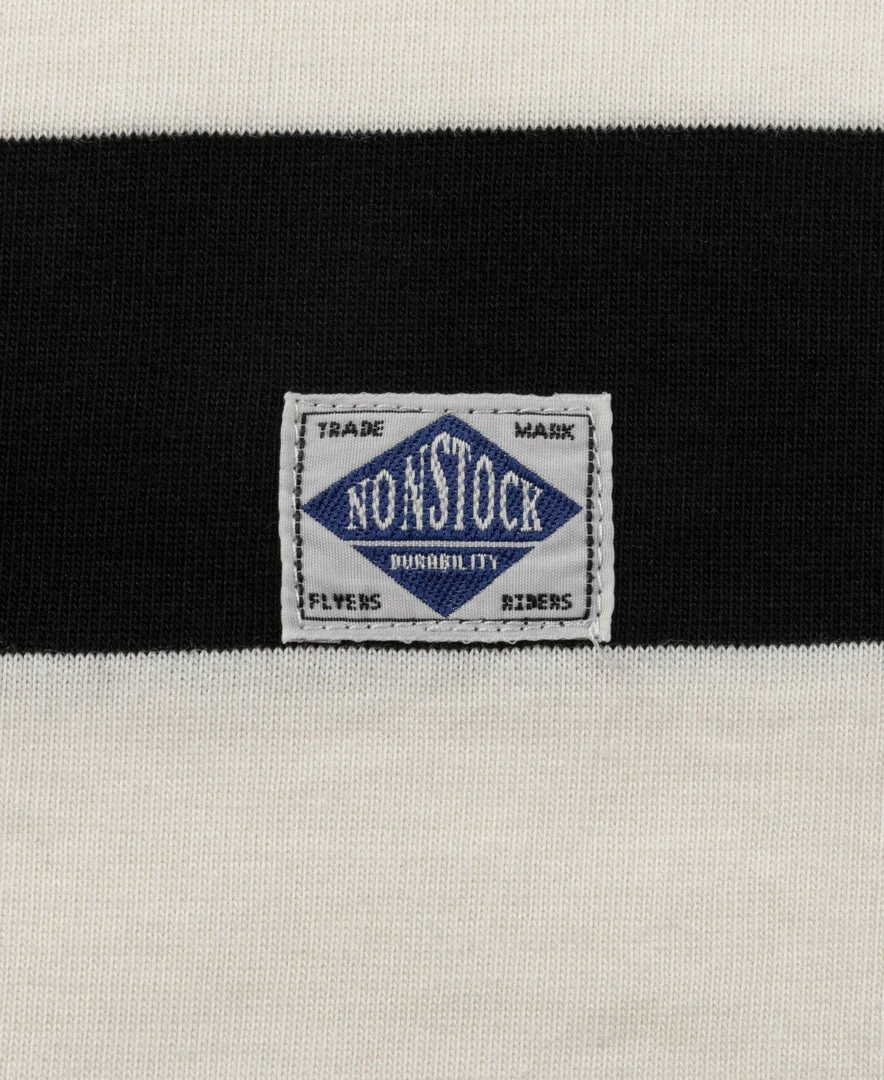 Non Stock 9 Oz Wide Striped Long Sleeve T-Shirt 17 Non Stock 9 Oz Wide Striped Long Sleeve T-Shirt