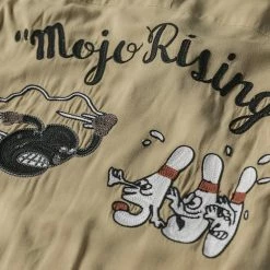 Non Stock TOPS Loose Embroidery Bowling Shirt