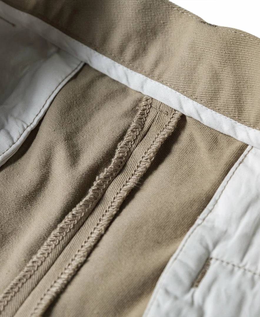 Non Stock BEST SELLERS Classic Straight Leg Double Pleated Shorts - Khaki 18 Non Stock BEST SELLERS Classic Straight Leg Double Pleated Shorts - Khaki