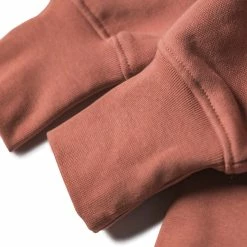Non Stock TOPS 17.5 Oz Terry Cloth Zip-Up Hoodie - Brick Red