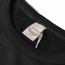 Non Stock 17.5 Oz Terry Cloth Military Pocket Sweatshirt - Black TOPS