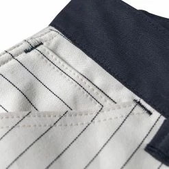 Bronson NEW ARRIVALS Lot 952 HBT Striped Mechanic Pants - White