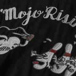 Non Stock TOPS Loose Embroidery Bowling Shirt