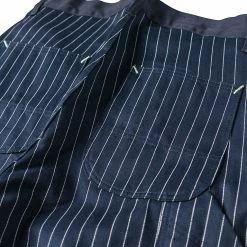 Bronson NEW ARRIVALS Lot 952 HBT Striped Mechanic Pants - Navy 42 Bronson NEW ARRIVALS Lot 952 HBT Striped Mechanic Pants - Navy