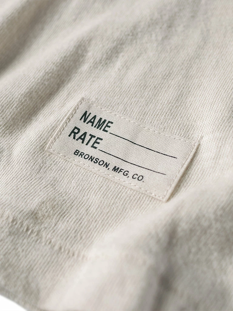 Bronson 1940s USN Crew Slub Cotton T-Shirt NEW ARRIVALS 20 Bronson 1940s USN Crew Slub Cotton T-Shirt NEW ARRIVALS