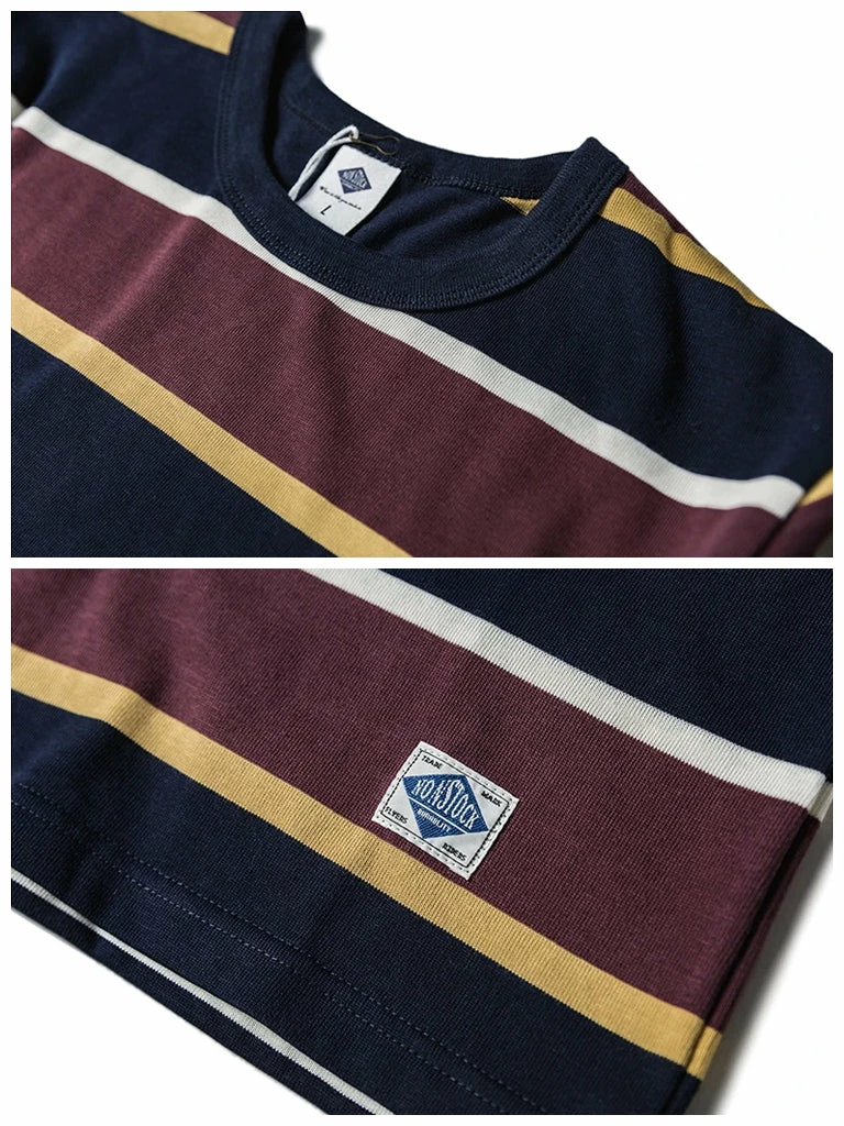 Non Stock TOPS 10 Oz Striped Long Sleeve Crewneck T-Shirt 13 Non Stock TOPS 10 Oz Striped Long Sleeve Crewneck T-Shirt