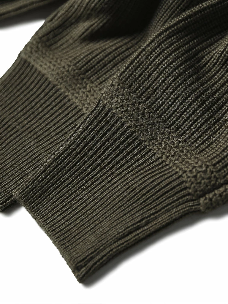 Bronson USAAF Type A-1 V-neck Mechanics Sweater - Olive 12 Bronson USAAF Type A-1 V-neck Mechanics Sweater - Olive