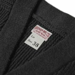 Bronson USAAF Type A-1 V-neck Mechanics Sweater - Black TOPS